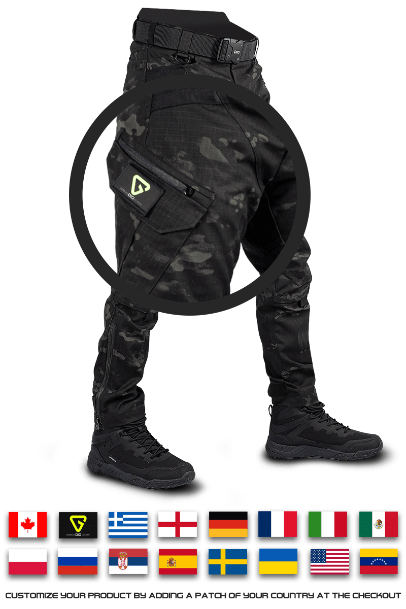 Kinetic Multicam Schwarz Taktische Hose